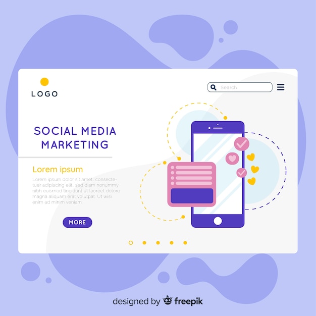 Landing page template