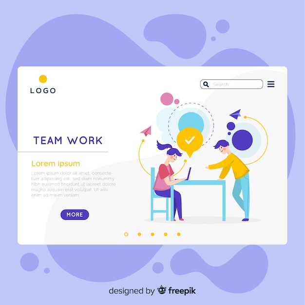 Landing page template