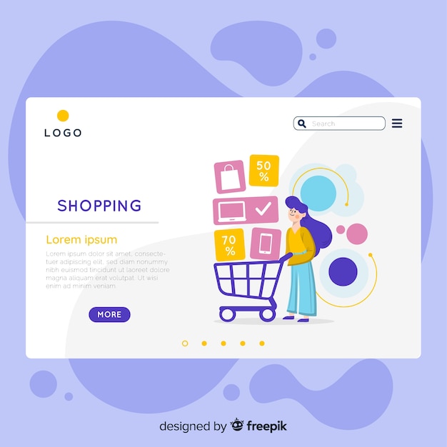 Landing page template