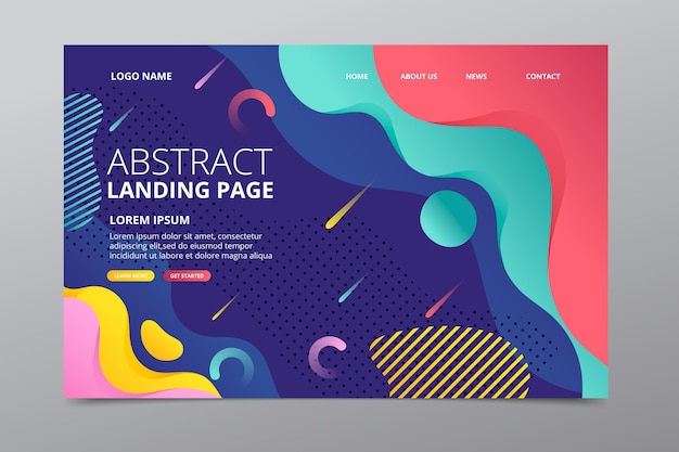 Landing page template