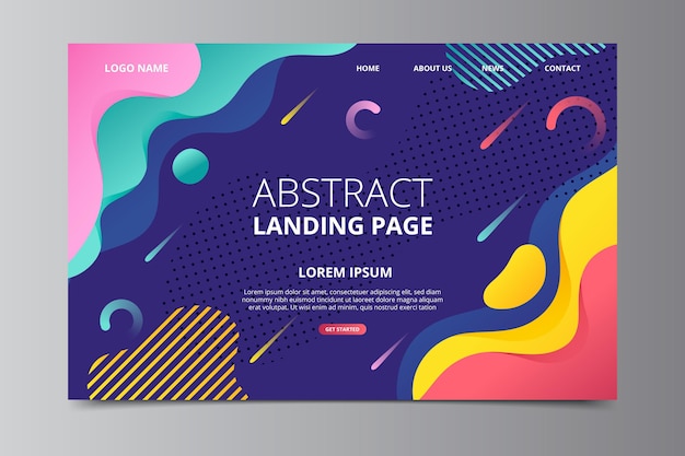 Landing page template