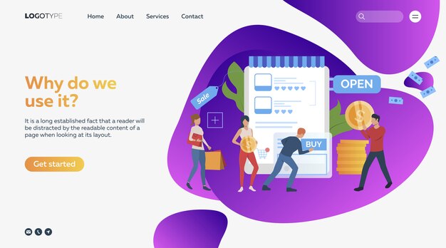 landing page template