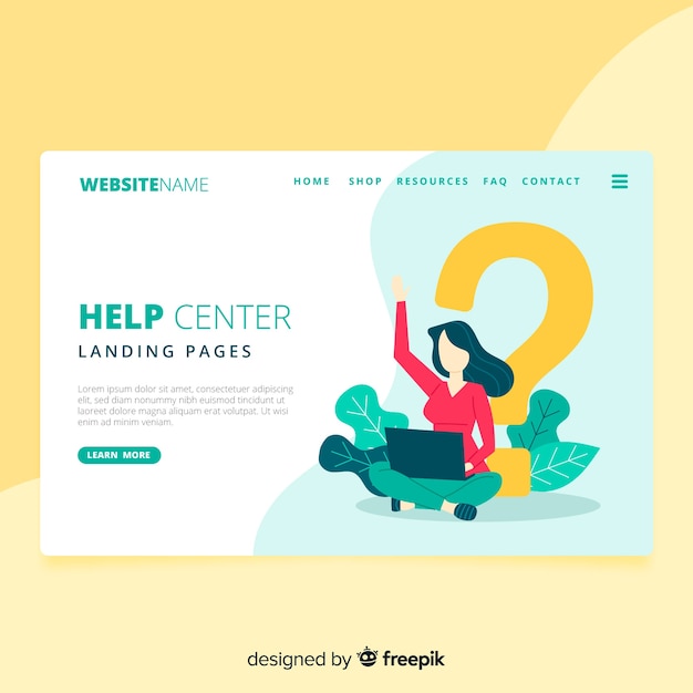 Landing page