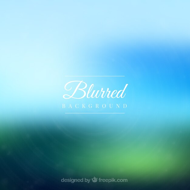 Landscape blurred background