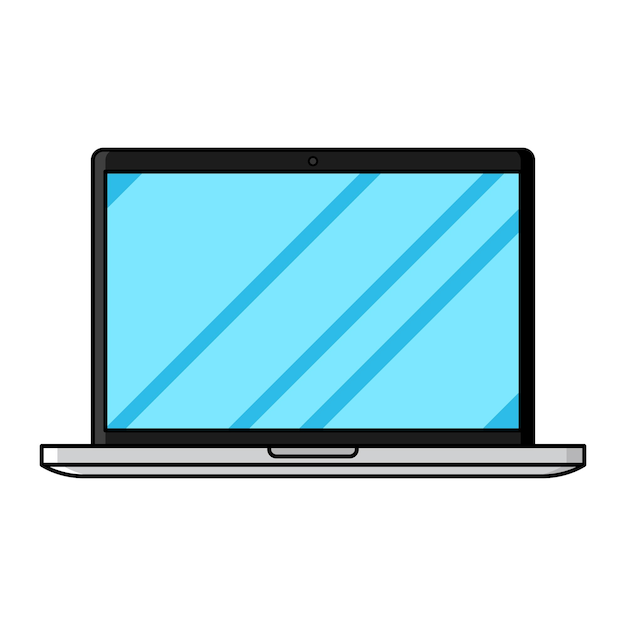 Free Vector laptop cartoon