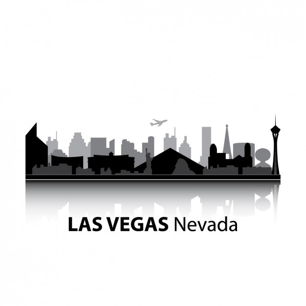 Free vector las vegas skyline design