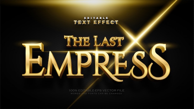 The Last Empress Text Effect