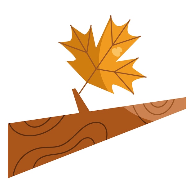 Free Vector last maple leaf