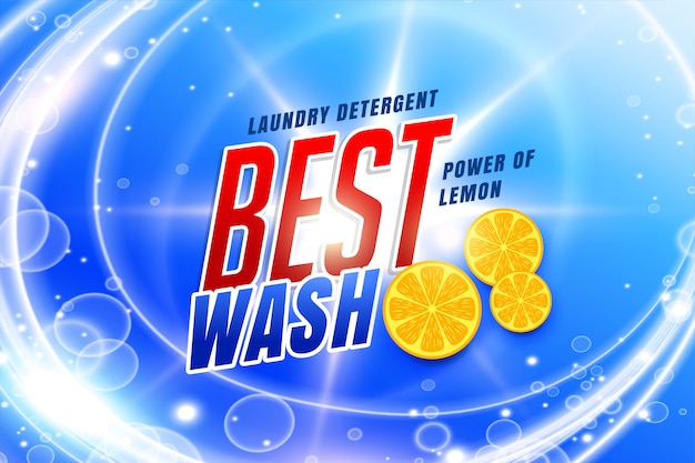 Laundry detergent packaging for best wash