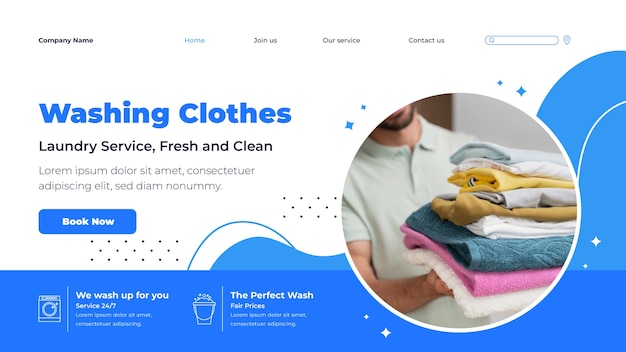 Laundry service  template design