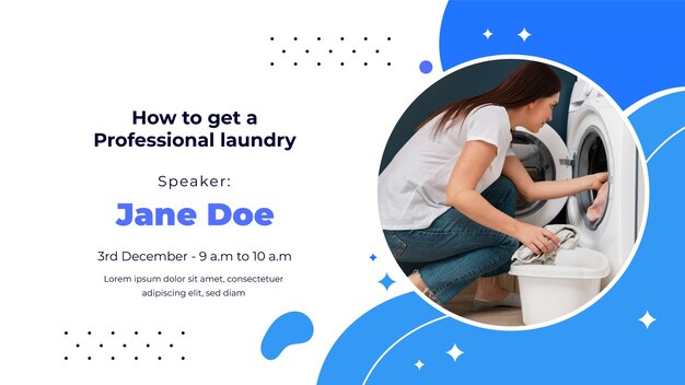 Laundry service  template design