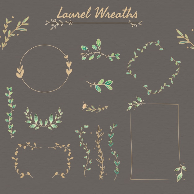 Laurel wreath set