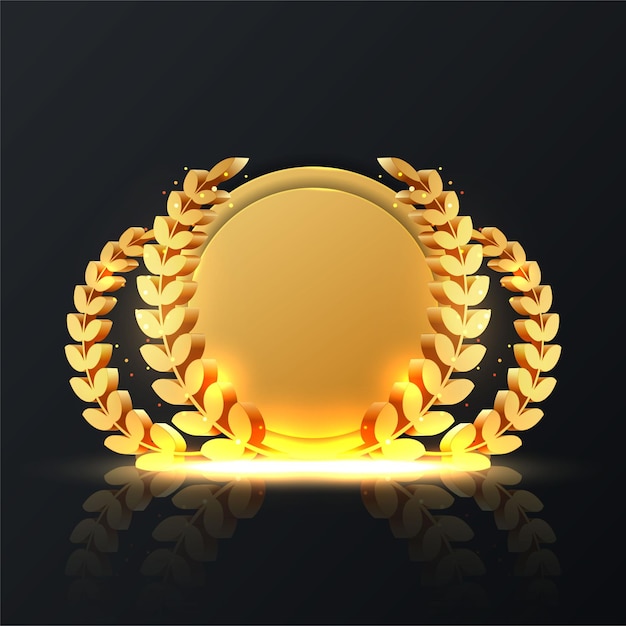 Laurel wreaths symbol of victory glory and success