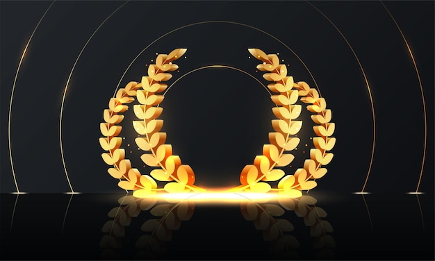 Laurel wreaths symbol of victory glory and success