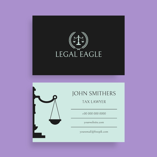 Lawyer business card template design