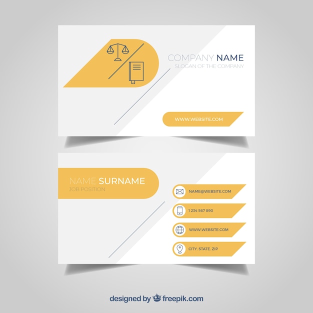 Lawyer card template