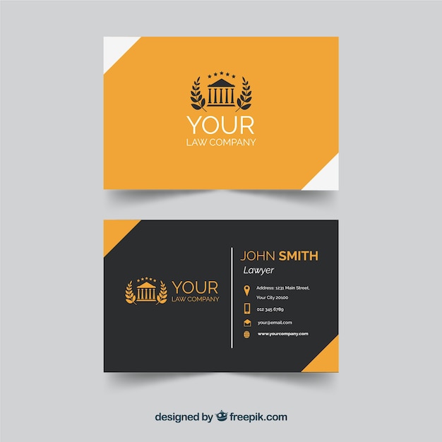 Lawyer card template