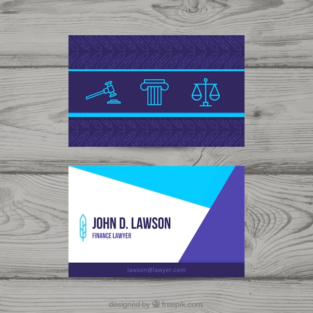 Lawyer card template