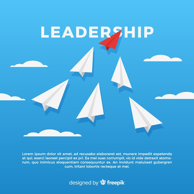 Free Vector leadership concept in flat design