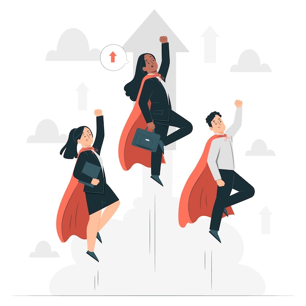 Free Vector leadership concept illustration