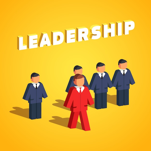 Free vector leadership and entrepreneurship concept