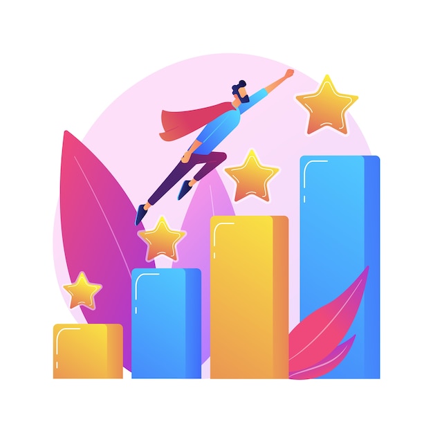 Free Vector leadership and job promotion. successful project, startup launching, development. team leader, ceo flat character. cartoon woman sitting on rocket.  