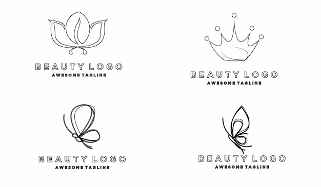 Leaf logo luxury colorful gradient design