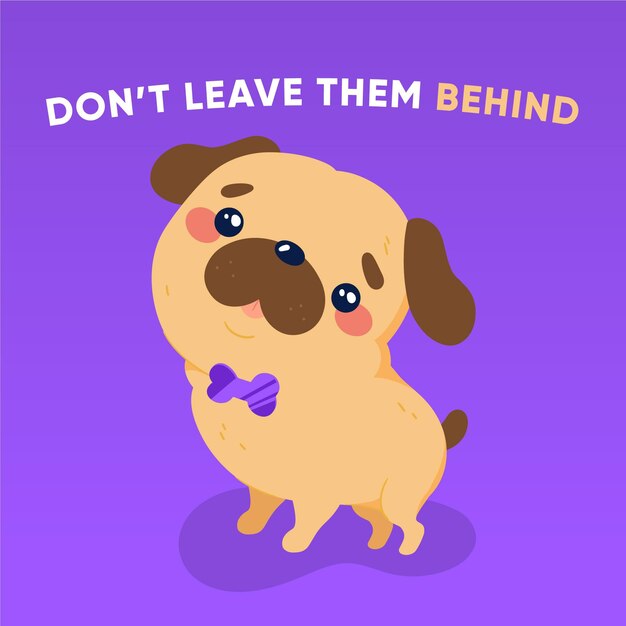 Don't leave them behind concept illustrated