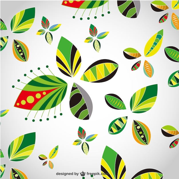 Leaves background vector