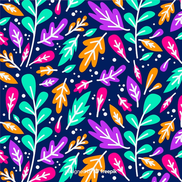 Free Vector leaves background