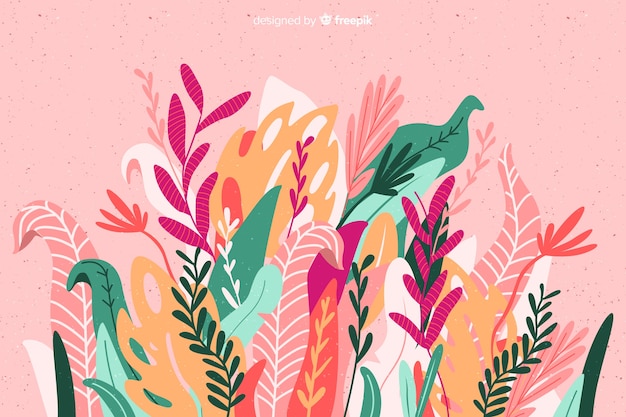 Free vector leaves background