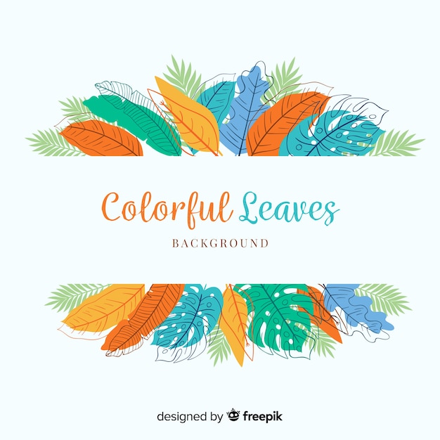 Free Vector leaves background