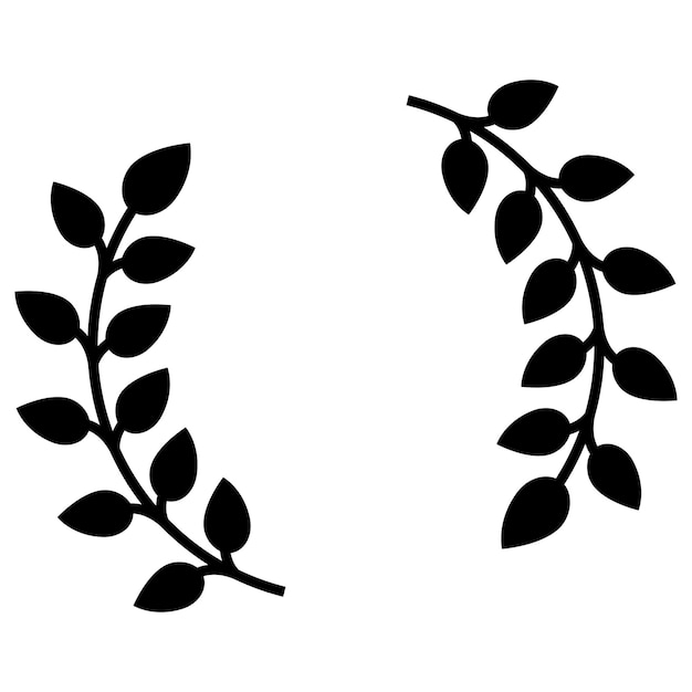 Free Vector leaves cycle black gylph style