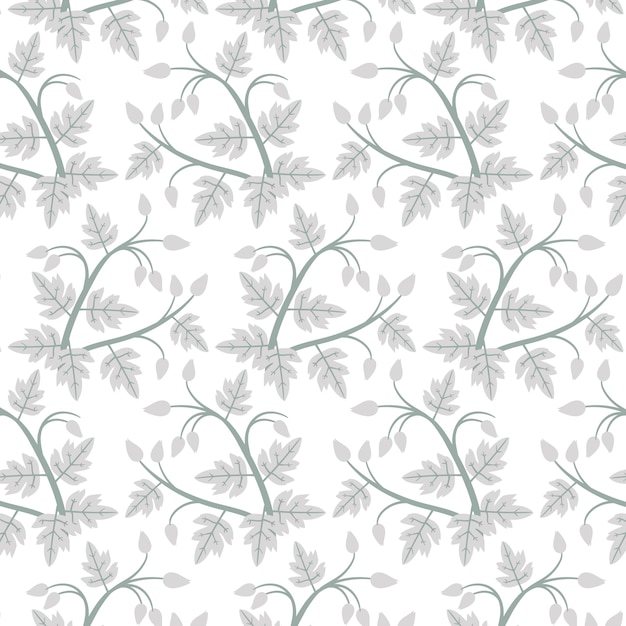 Free vector leaves pattern background