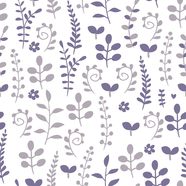 Free vector leaves pattern background