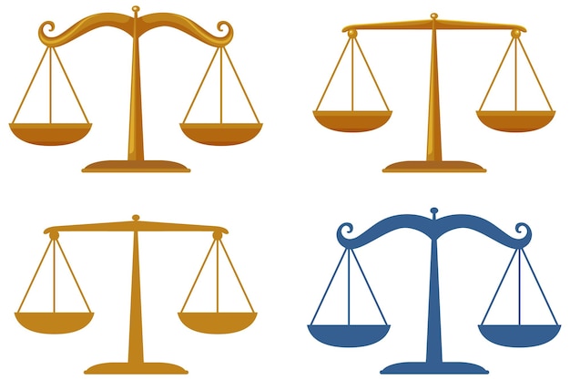 Free vector legal justice balance scale icon