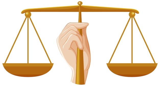 Free vector legal justice balance scale icon