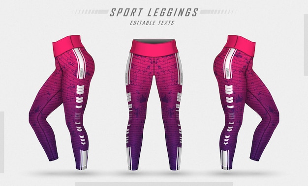 Free Vector leggings pants training fashion illustration  with mold