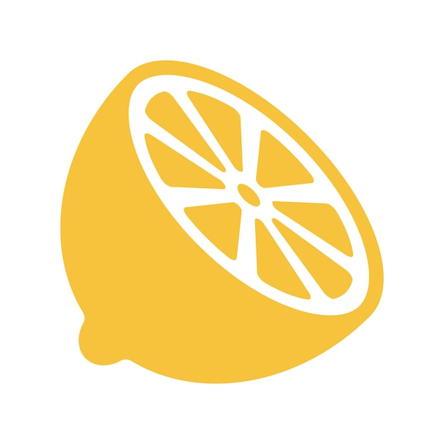 Free Vector lemon half flat style