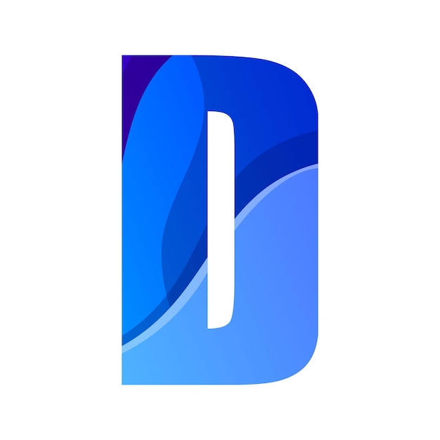 Free Vector letter d gradient icon logo design