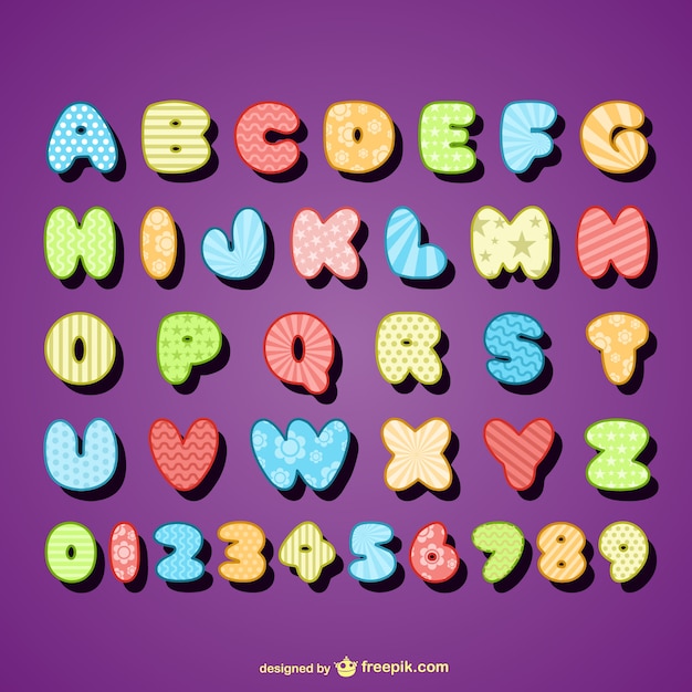 Free vector letter design    vector