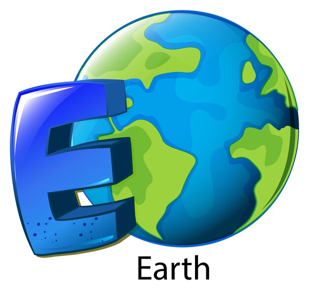 A letter E for Earth