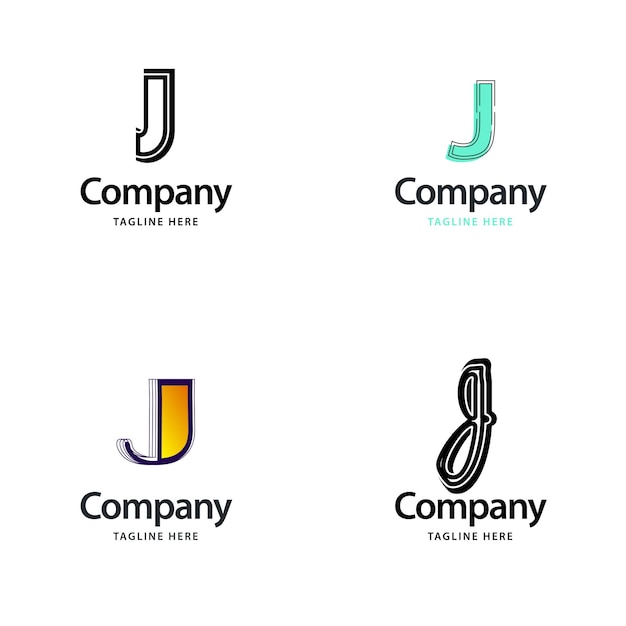 Letter J Big Logo Pack Design Creative Modern logos design for your business