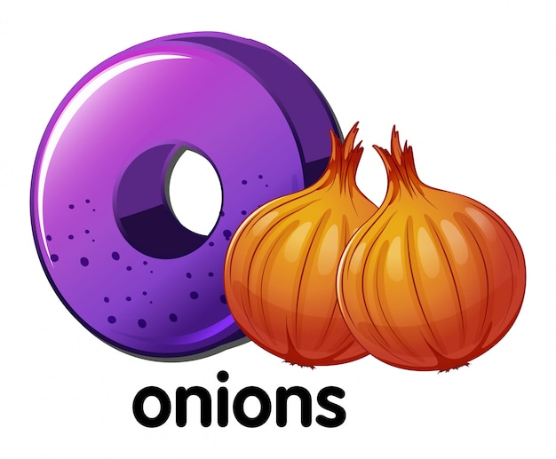 A letter O for onions