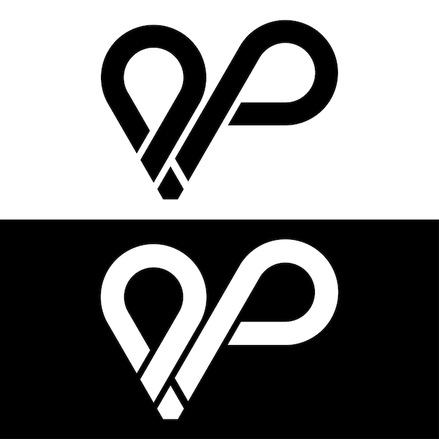 Letter o and p logo design