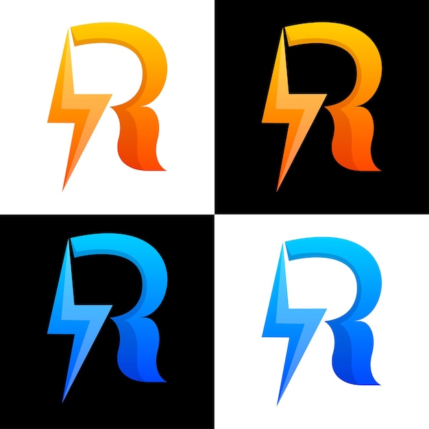 Free Vector letter r logo