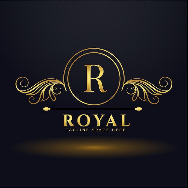 Letter R royal luxury logo for your brand