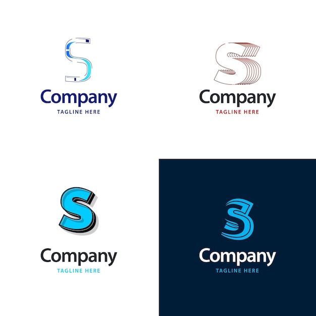 Letter S Big Logo Pack Design Creative Modern logos design for your business