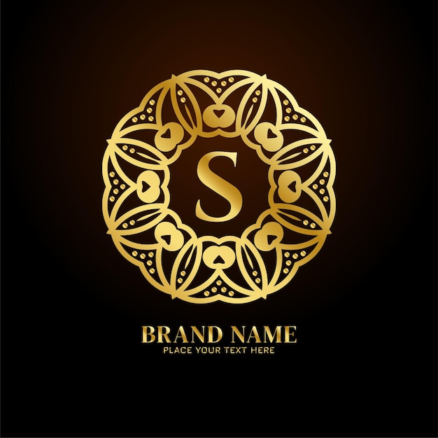 Letter S luxury brand logo concept design