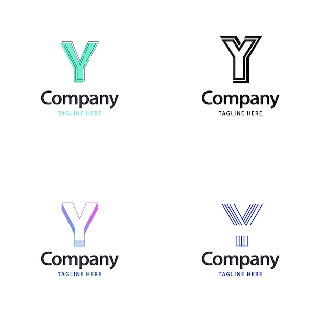 Letter Y Big Logo Pack Design Creative Modern logos design for your business